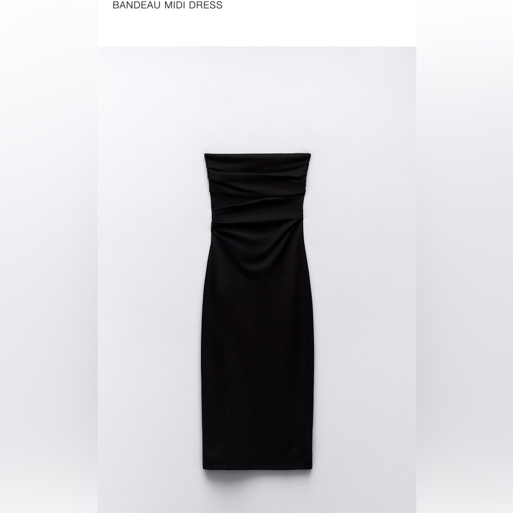 Zara bandeau midi dress size large